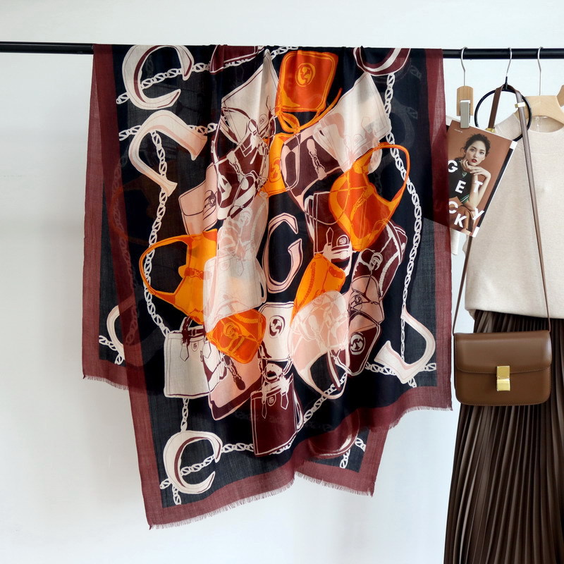 Winter Clothing Hong Kong - 100% Syal Kasmir, Syal Desainer Mewah,