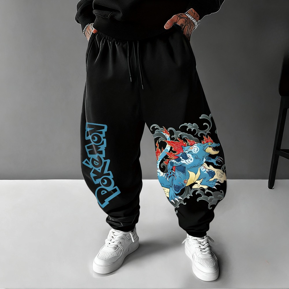 Winter Clothing Japan - Celana Olahraga Cetak Lukisan Tangan Anime