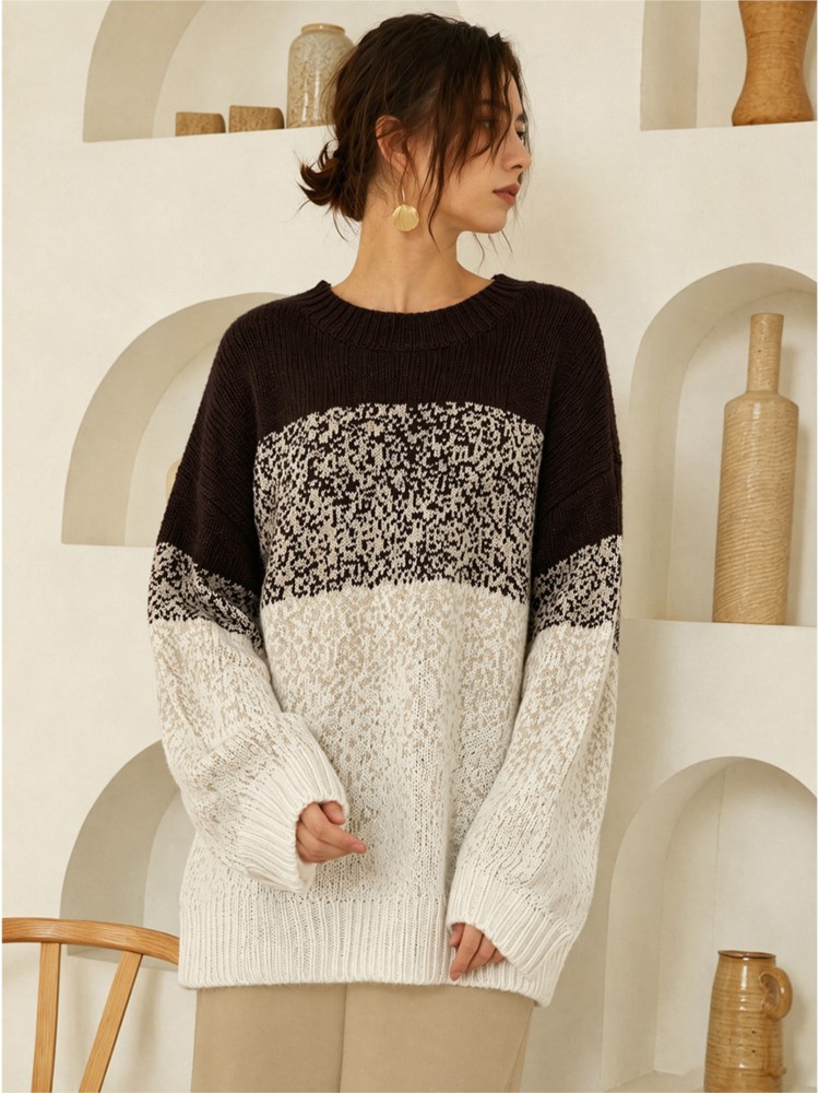 Winter Clothing For Plus Size Women - Sweater Rajut Kasual Wanita Ukuran Besar,