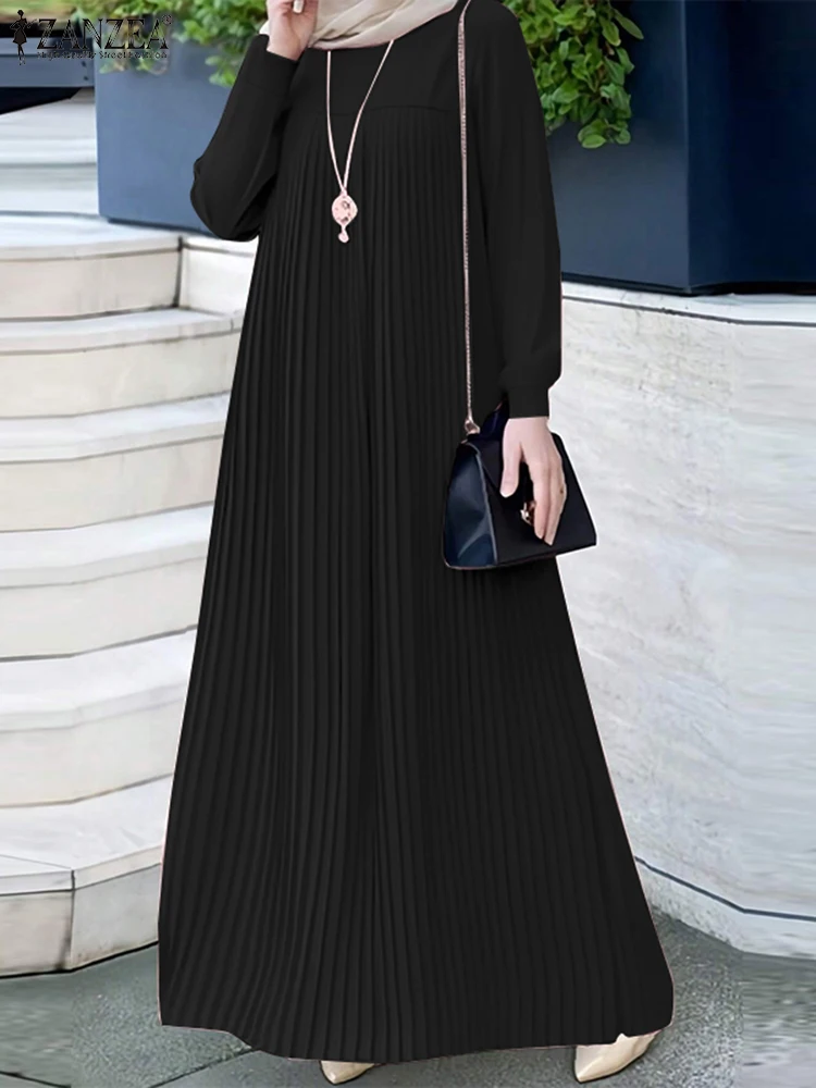 Winter Clothing Dubai - ZANZEA Gaun Jilbab Abaya Muslim 2025