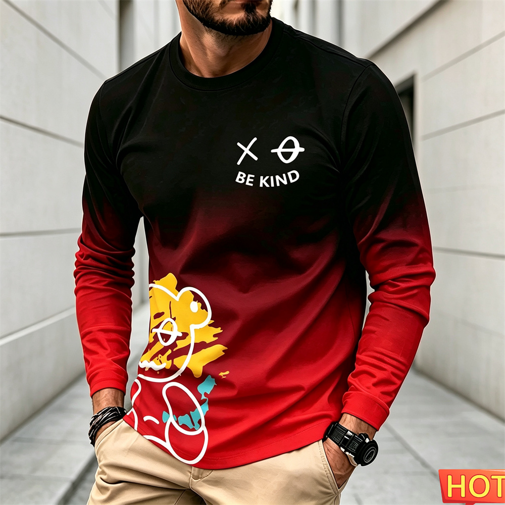 Winter Sun Clothing - Kaos Pria Lengan Panjang Kasual Musim