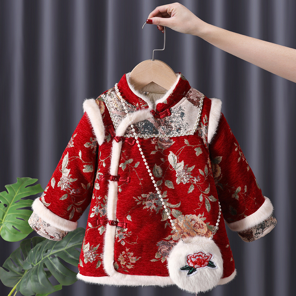 Winter Clothing For Babies - Gaun Qipao Cheongsam Tang Putri Anak-anak