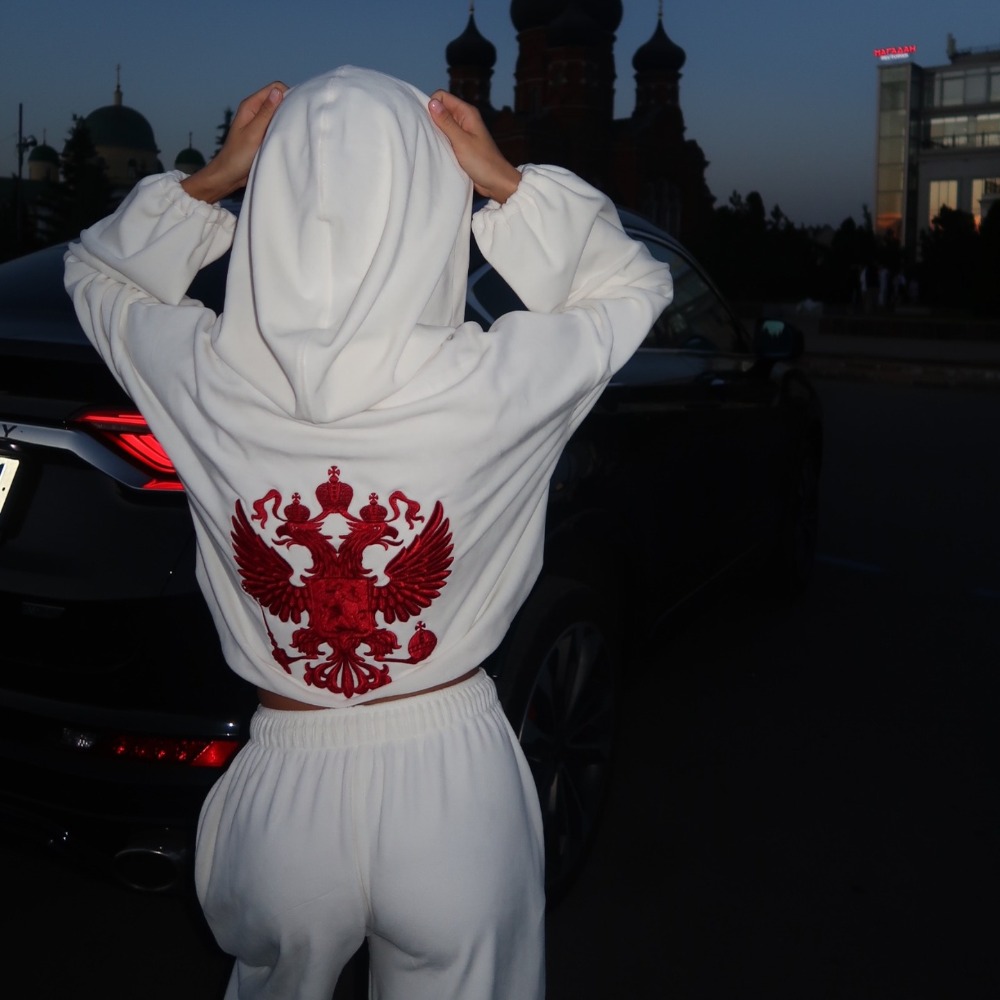 Winter Clothing Women'S - Setelan Hoodie Celana Bordir Gaya Jalanan