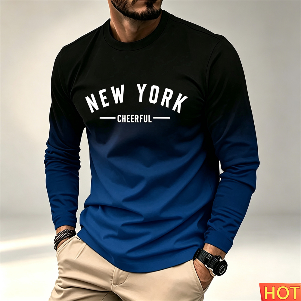 Winter Sun Clothing - Kaos Pria Lengan Panjang Musim Gugur