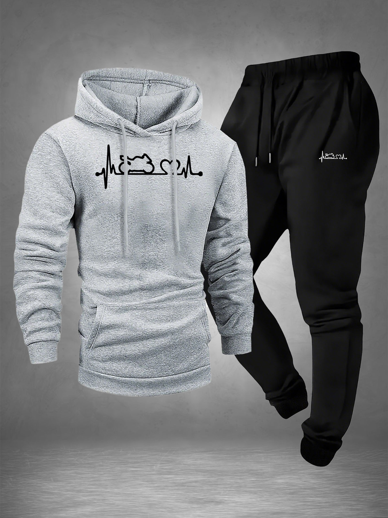 Setelan Olahraga Pria 2-Potong - Winter Clothing For Men ulasan dan harga