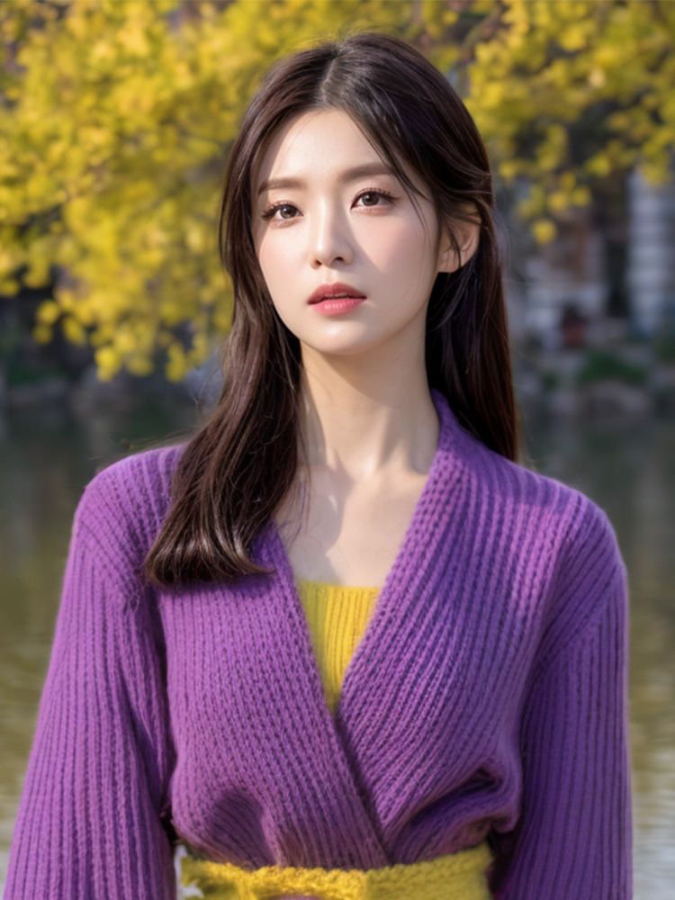 Gaun sweter panjang pergelanga - Yellow Winter Clothing ulasan dan harga