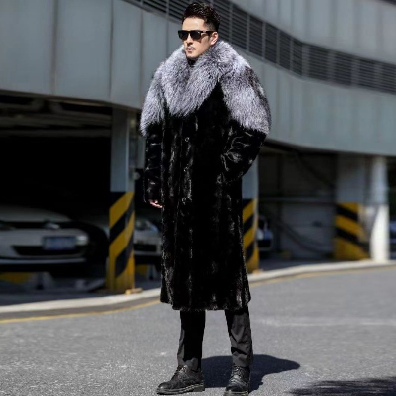 Mantel bulu palsu untuk pria,  - Winter Clothing Brands ulasan dan harga