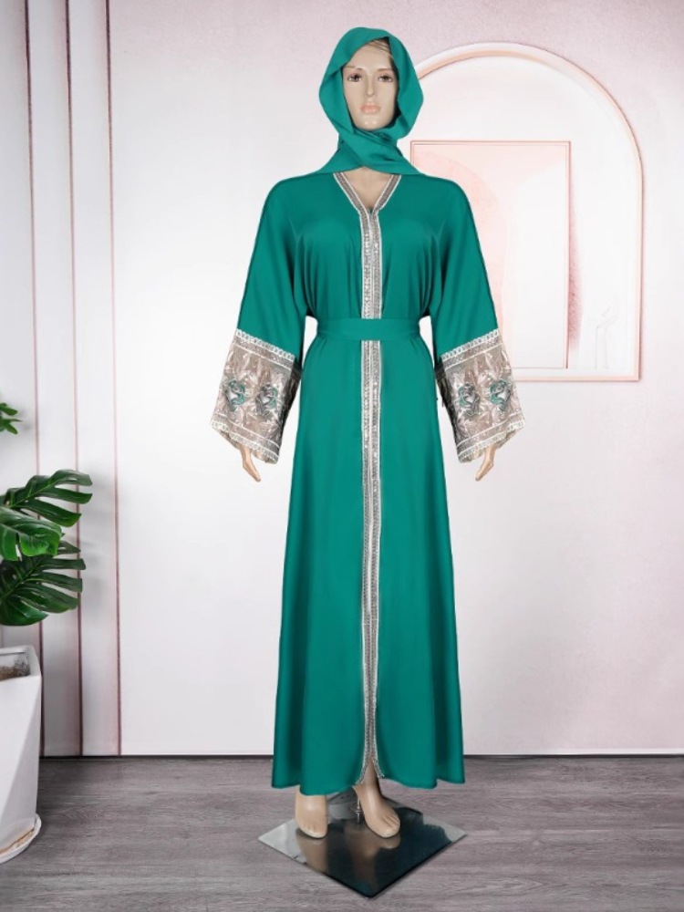 Gaun Abaya Dubai Eid Mubarak 2 - Winter Clothing Dubai ulasan dan harga