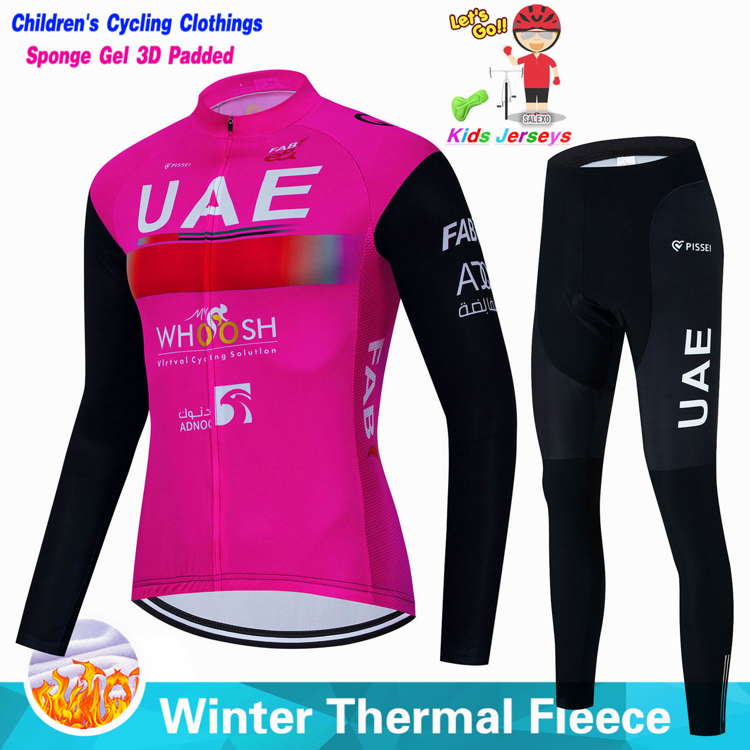 UEA set Jersey sepeda bulu ana - Winter Clothing Boys ulasan dan harga