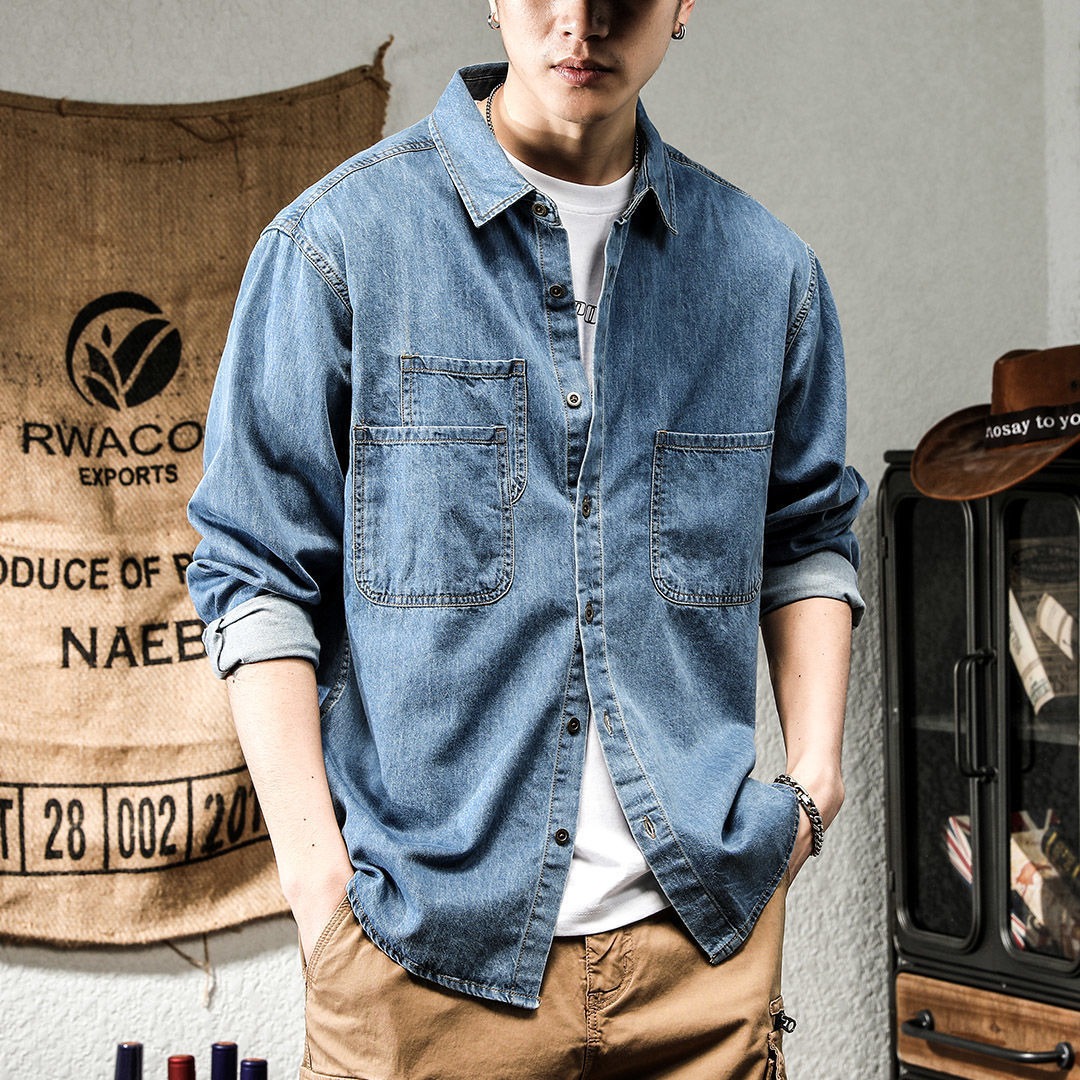 Kemeja Lengan Panjang Pria Gay - Winter Clothing Equipment ulasan dan harga