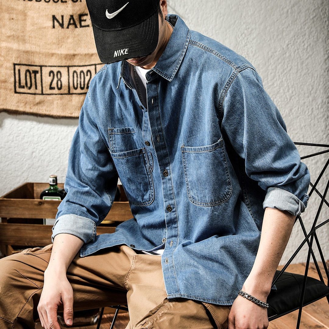 Kemeja Lengan Panjang Pria Gay - Winter Clothing Equipment ulasan dan harga