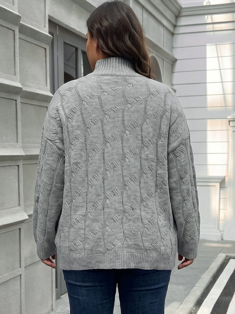 Sweter Rajut Lengan Panjang Mu - Winter Clothing For Plus Size Women ulasan dan harga