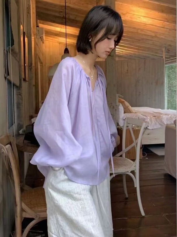 Kemeja Lengan Panjang Tipis Ga - Winter Sun Clothing ulasan dan harga