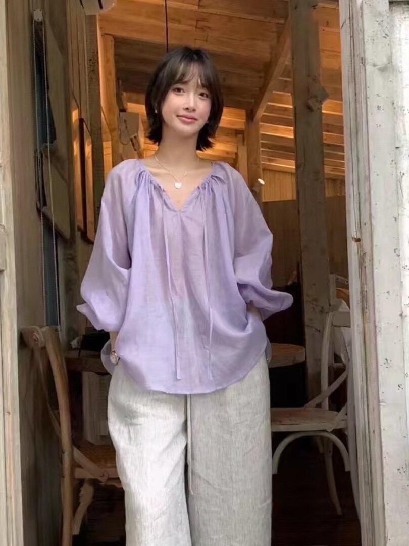 Kemeja Lengan Panjang Tipis Ga - Winter Sun Clothing ulasan dan harga