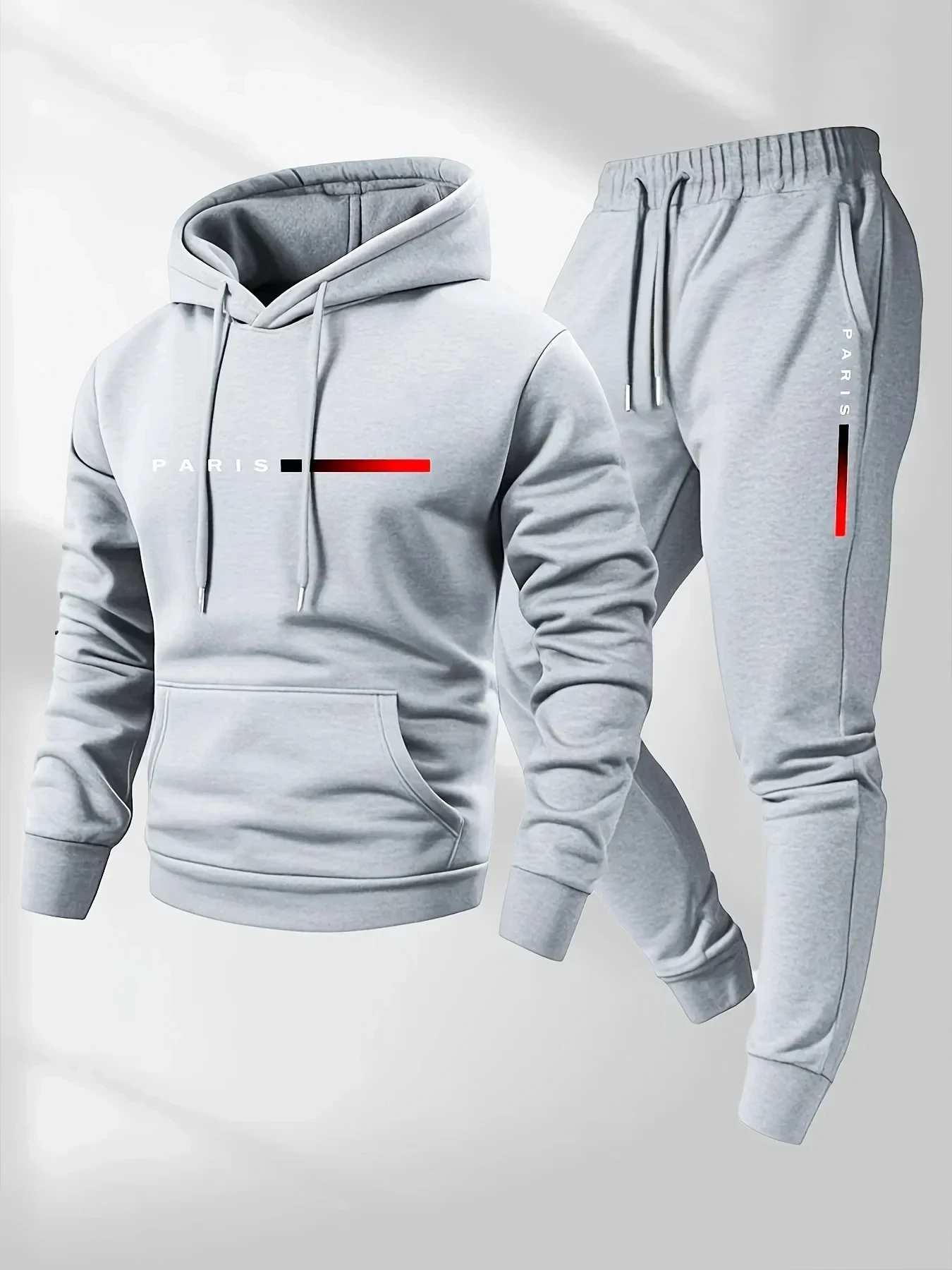 Setelan Sweater Cetak Huruf PA - Winter Clothing For Men ulasan dan harga