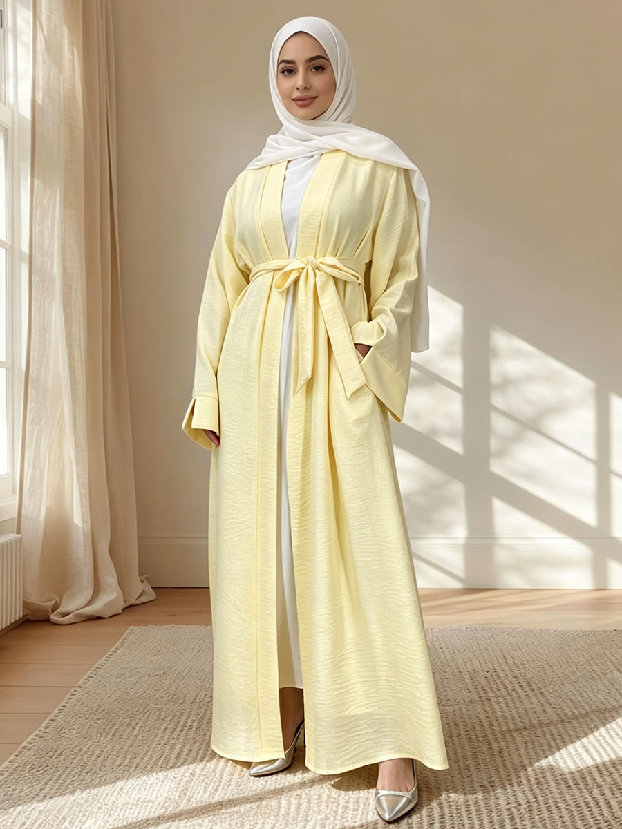 Gaun Maxi Abaya Dubai Kasual W - Winter Clothing Dubai ulasan dan harga
