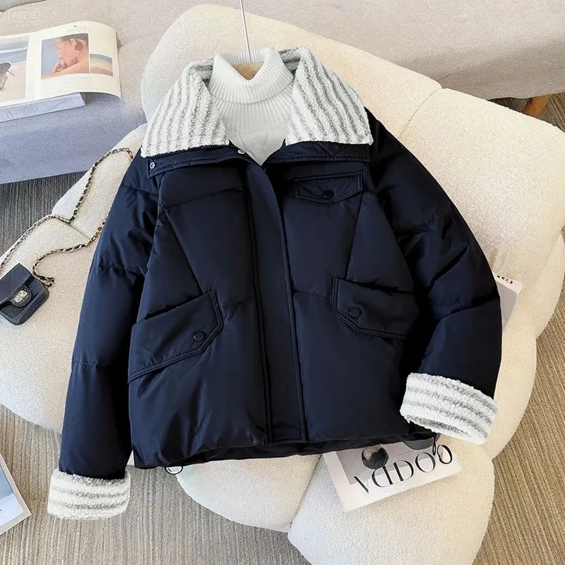 Jaket Katun Wanita Pendek 2025 - Yellow Winter Clothing ulasan dan harga