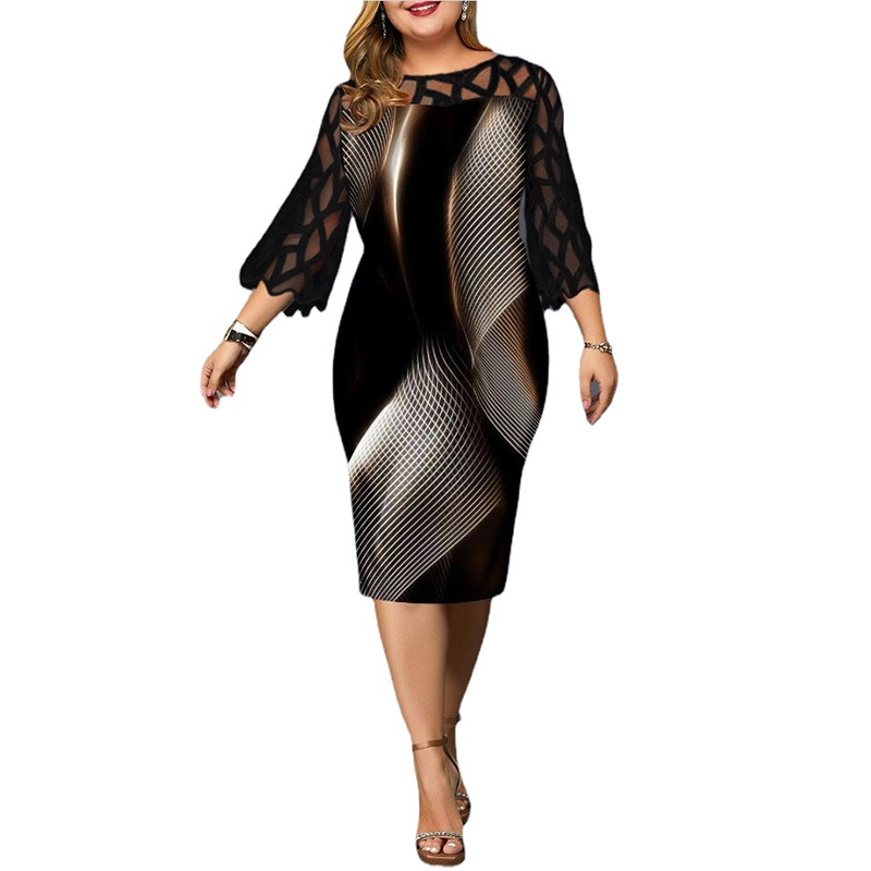Gaun Paket Hip Ukuran Plus Des - Winter Clothing For Plus Size Women ulasan dan harga