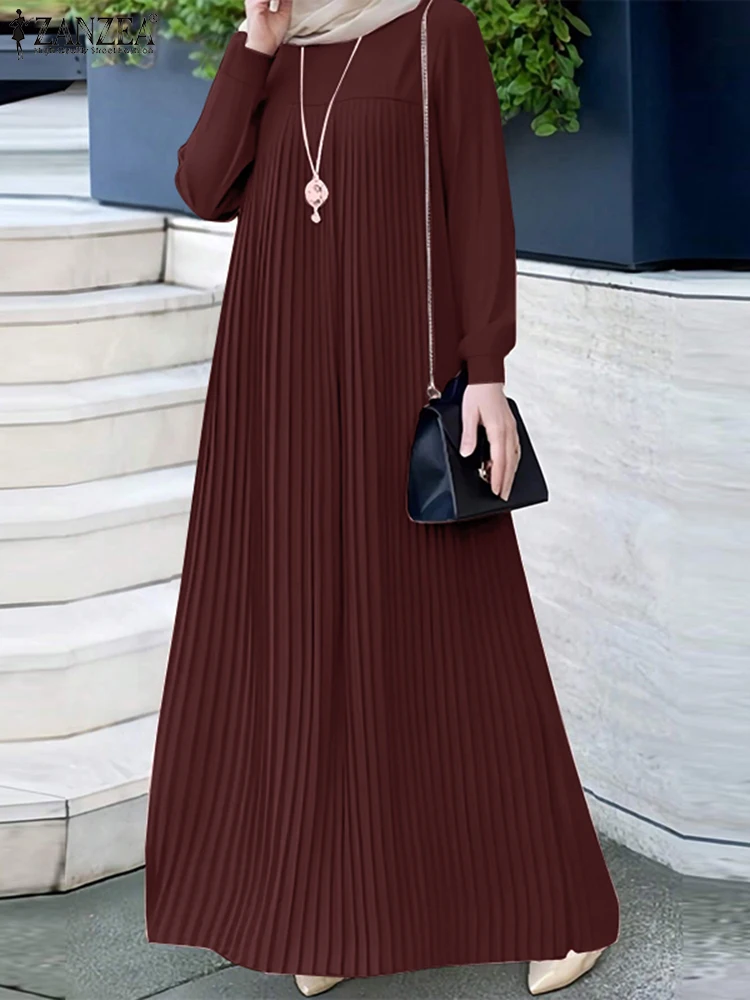 ZANZEA Gaun Jilbab Abaya Musli - Winter Clothing Dubai ulasan dan harga