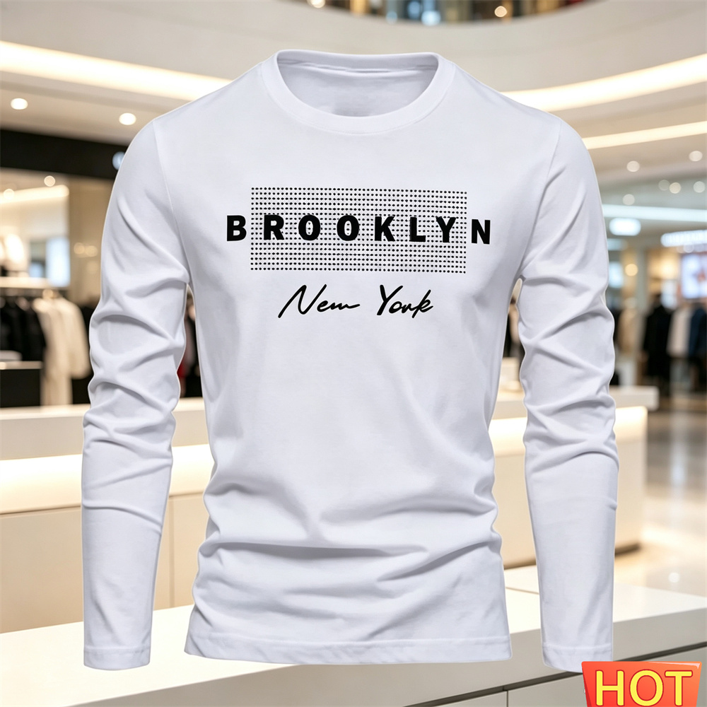 Kaos Lengan Panjang Kasual Pri - Winter Clothing For Men ulasan dan harga