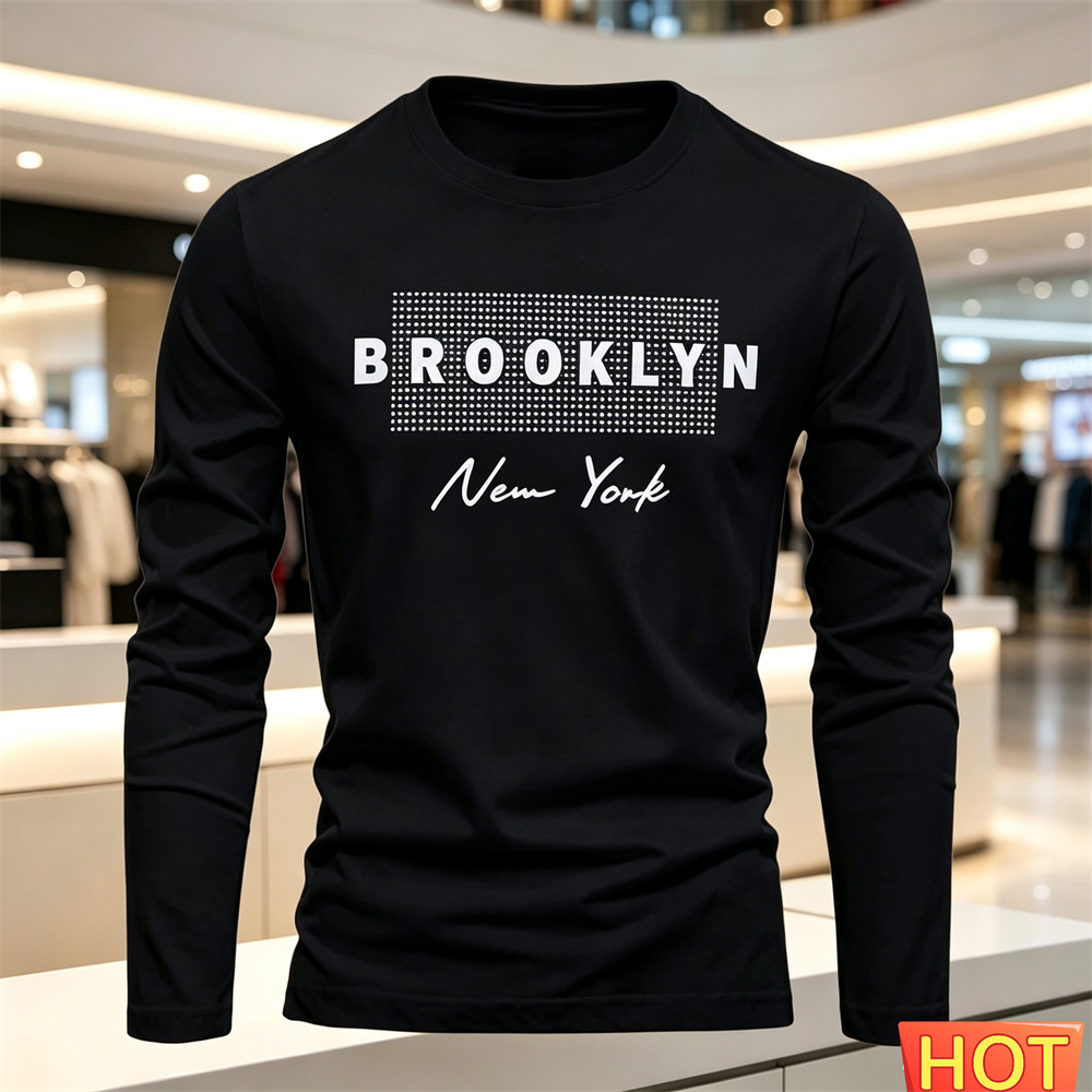 Kaos Lengan Panjang Kasual Pri - Winter Clothing For Men ulasan dan harga