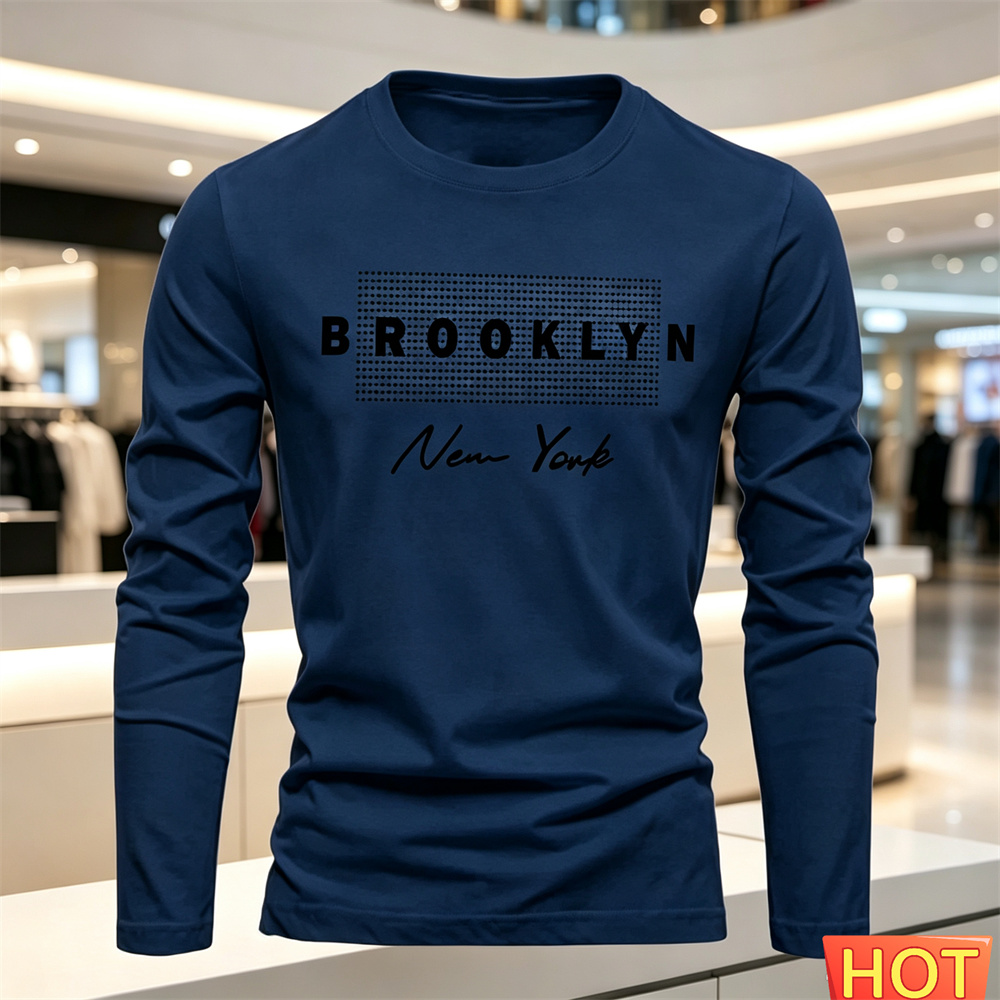 Kaos Lengan Panjang Kasual Pri - Winter Clothing For Men ulasan dan harga