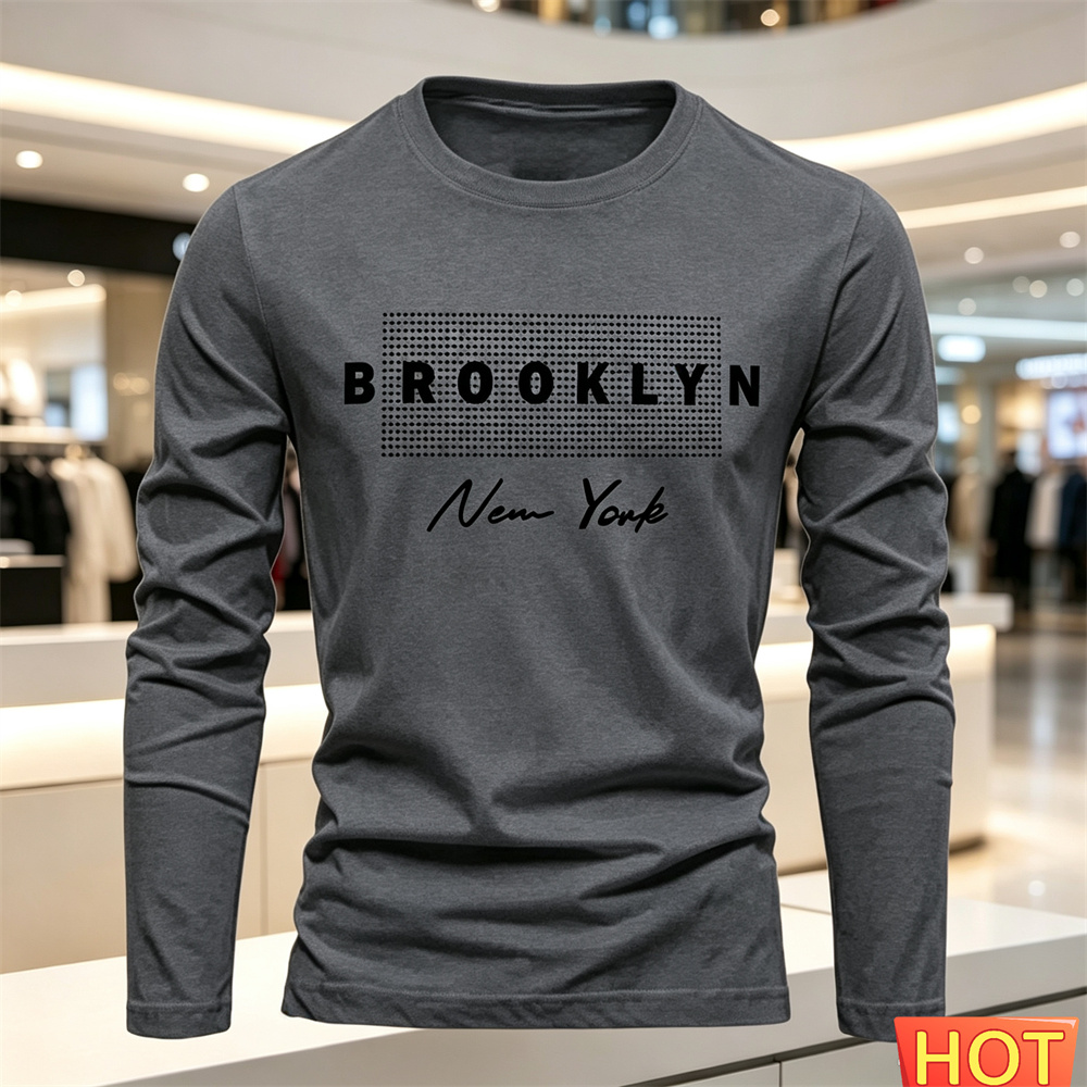 Kaos Lengan Panjang Kasual Pri - Winter Clothing For Men ulasan dan harga