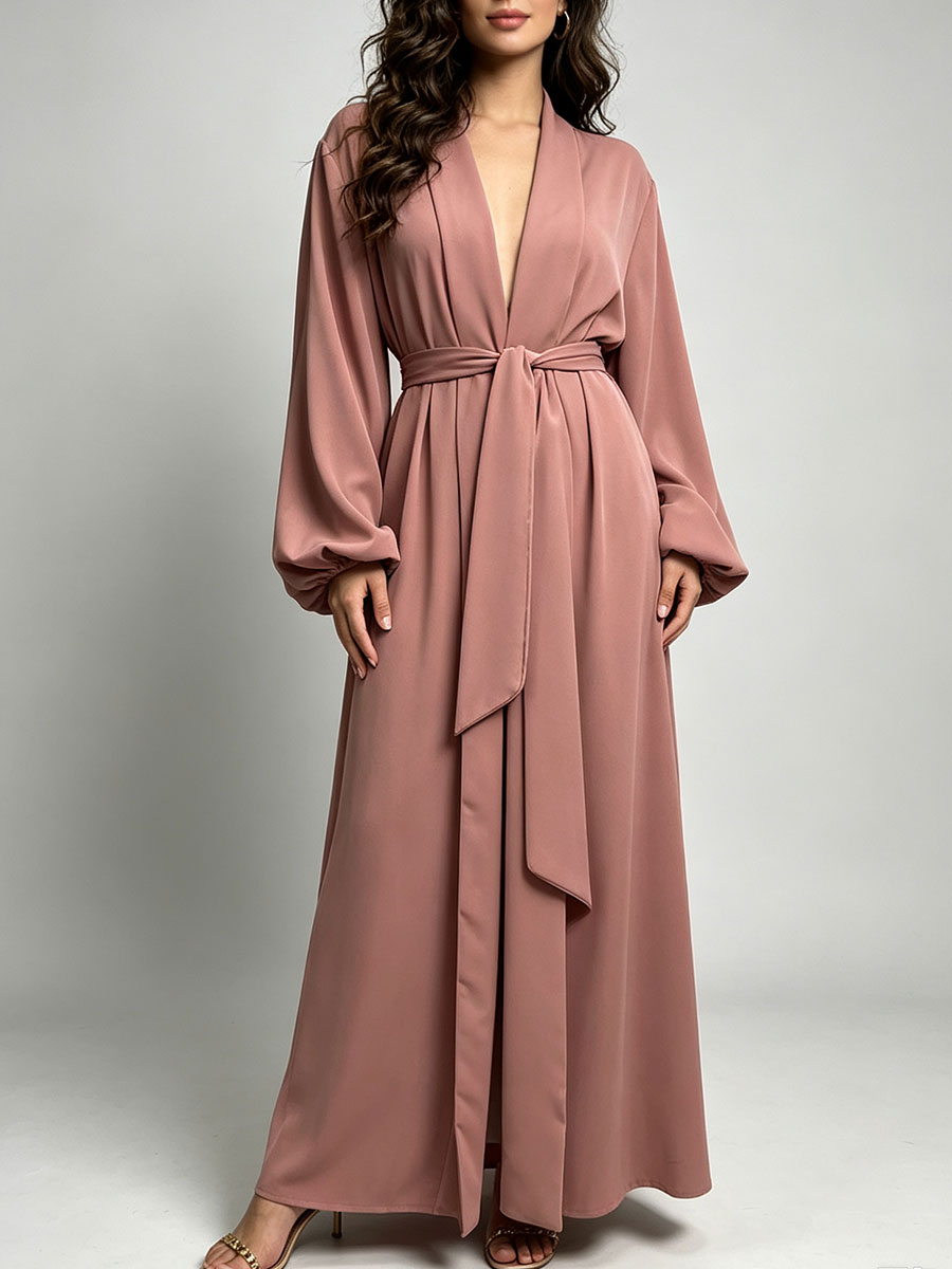 Busana Muslim Wanita Abaya Ter - Winter Clothing Dubai ulasan dan harga