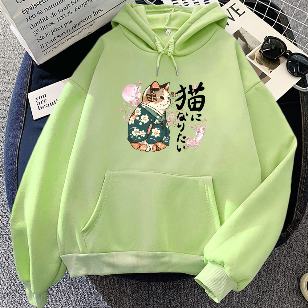 Ukiyoe kaus bercetak kucing Ka - Yellow Winter Clothing ulasan dan harga