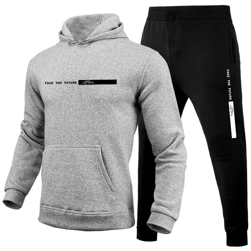 Setelan Olahraga Pria Bermotif - Winter Clothing For Men ulasan dan harga