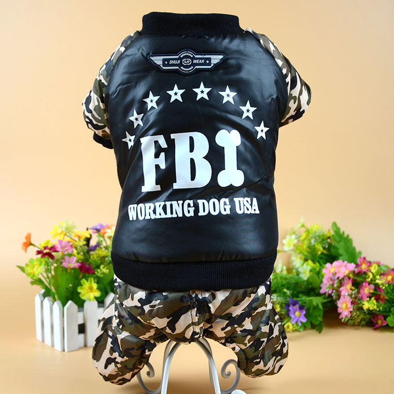Pakaian Anjing FBI Keren, Over - Winter Clothing Boys ulasan dan harga