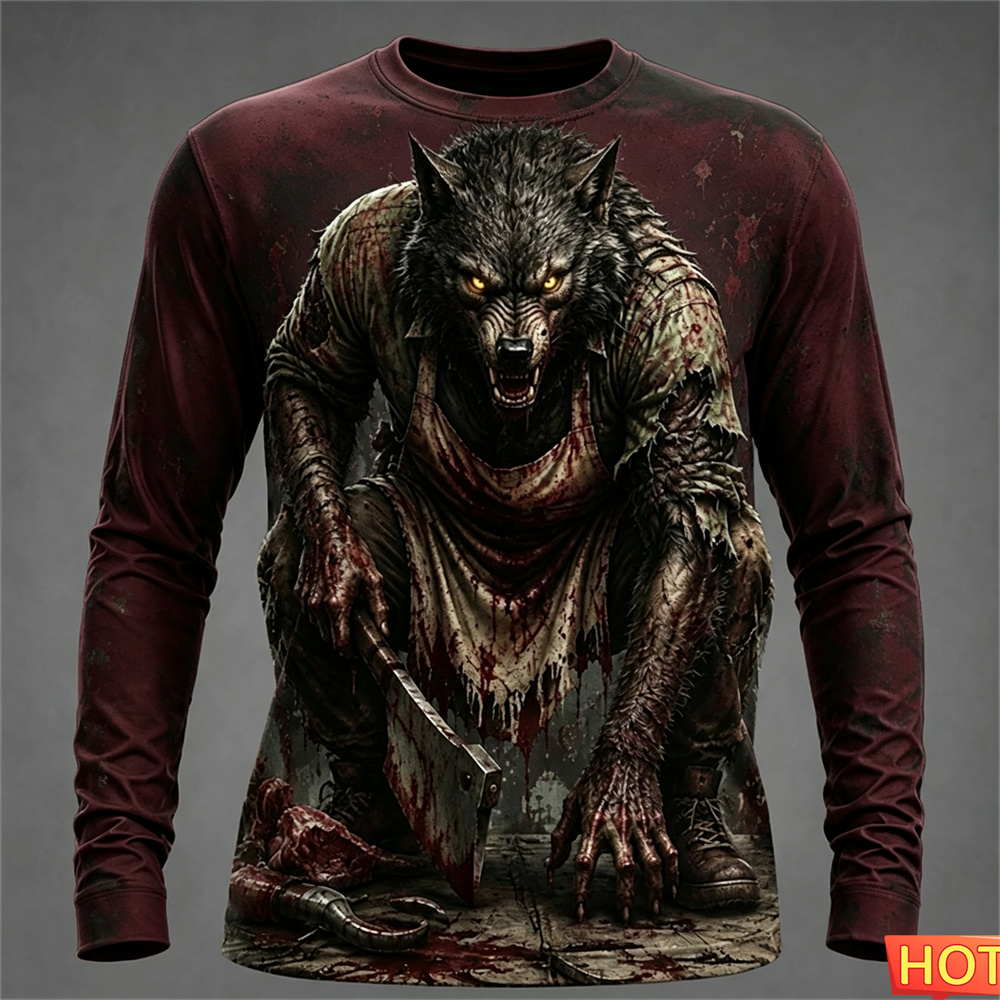 Kaos Serigala Berdarah Hallowe - Winter Sun Clothing ulasan dan harga