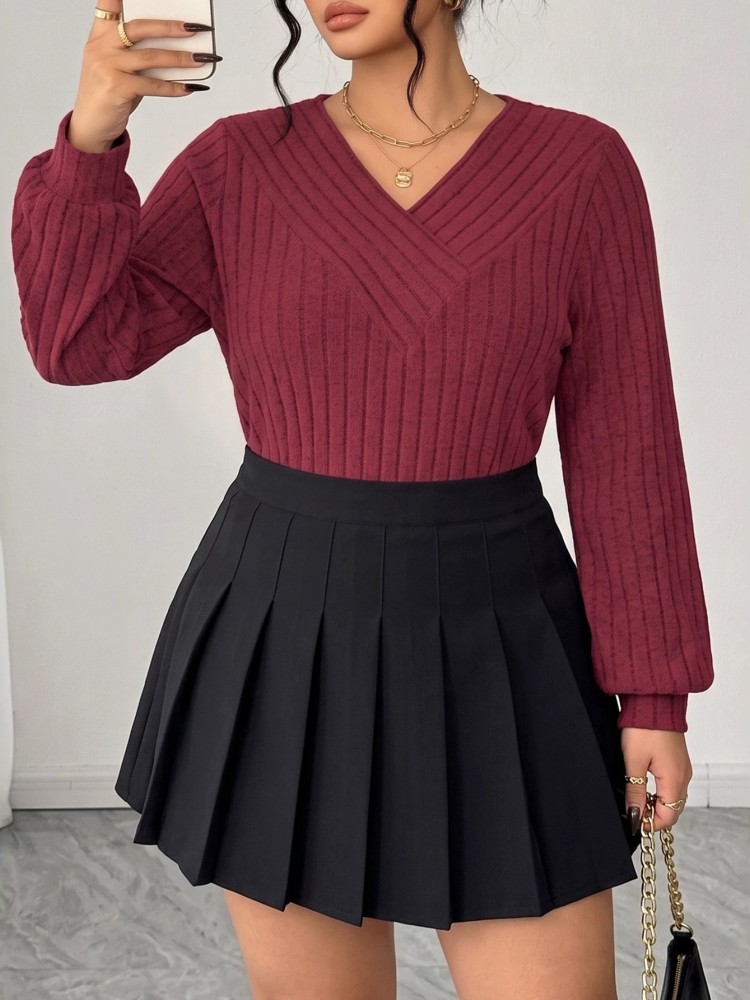 Sweter Rajut Lengan Panjang Ka - Winter Clothing For Plus Size Women ulasan dan harga