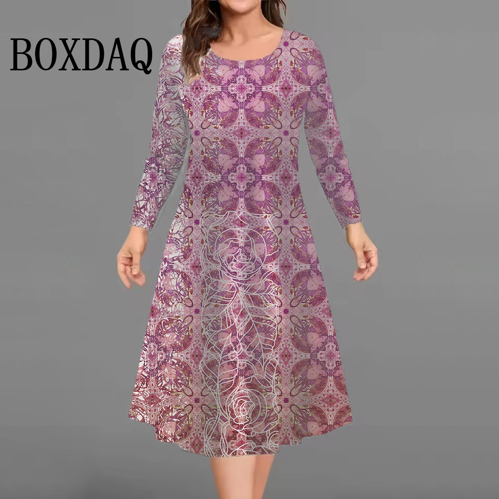 Gaun Wanita Elegan Fashion Bar - Winter Clothing For Plus Size Women ulasan dan harga