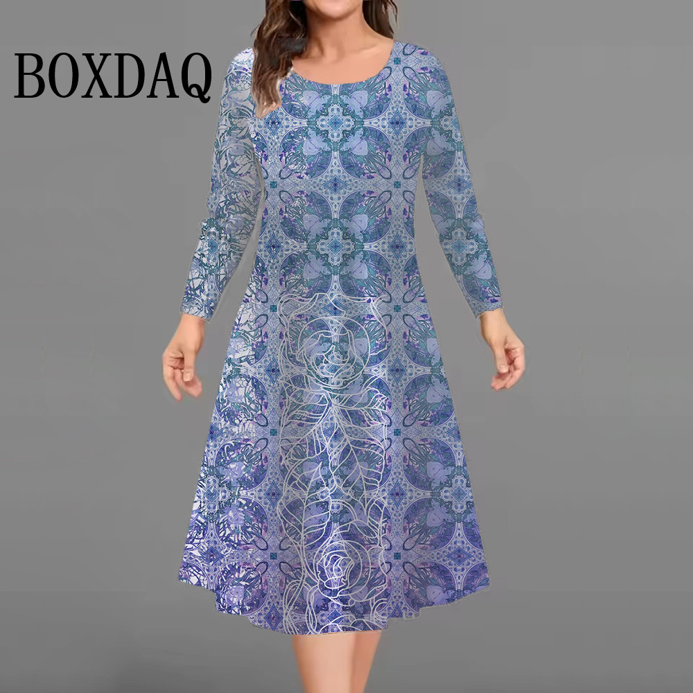 Gaun Wanita Elegan Fashion Bar - Winter Clothing For Plus Size Women ulasan dan harga