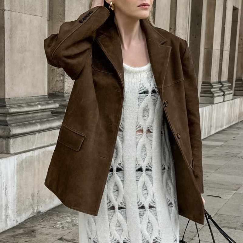 Jaket Suede Gaya Barat Warna S - Winter Clothing Amazon ulasan dan harga