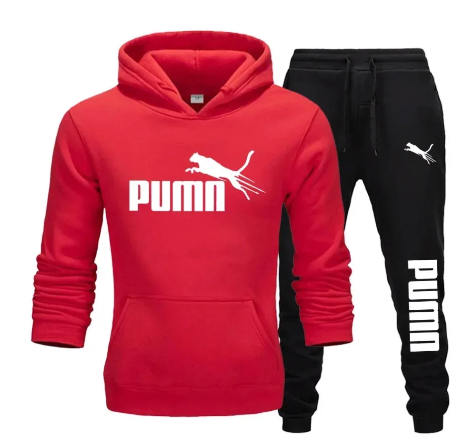 Setelan hoodie + celana panjan - Winter Clothing For Men ulasan dan harga