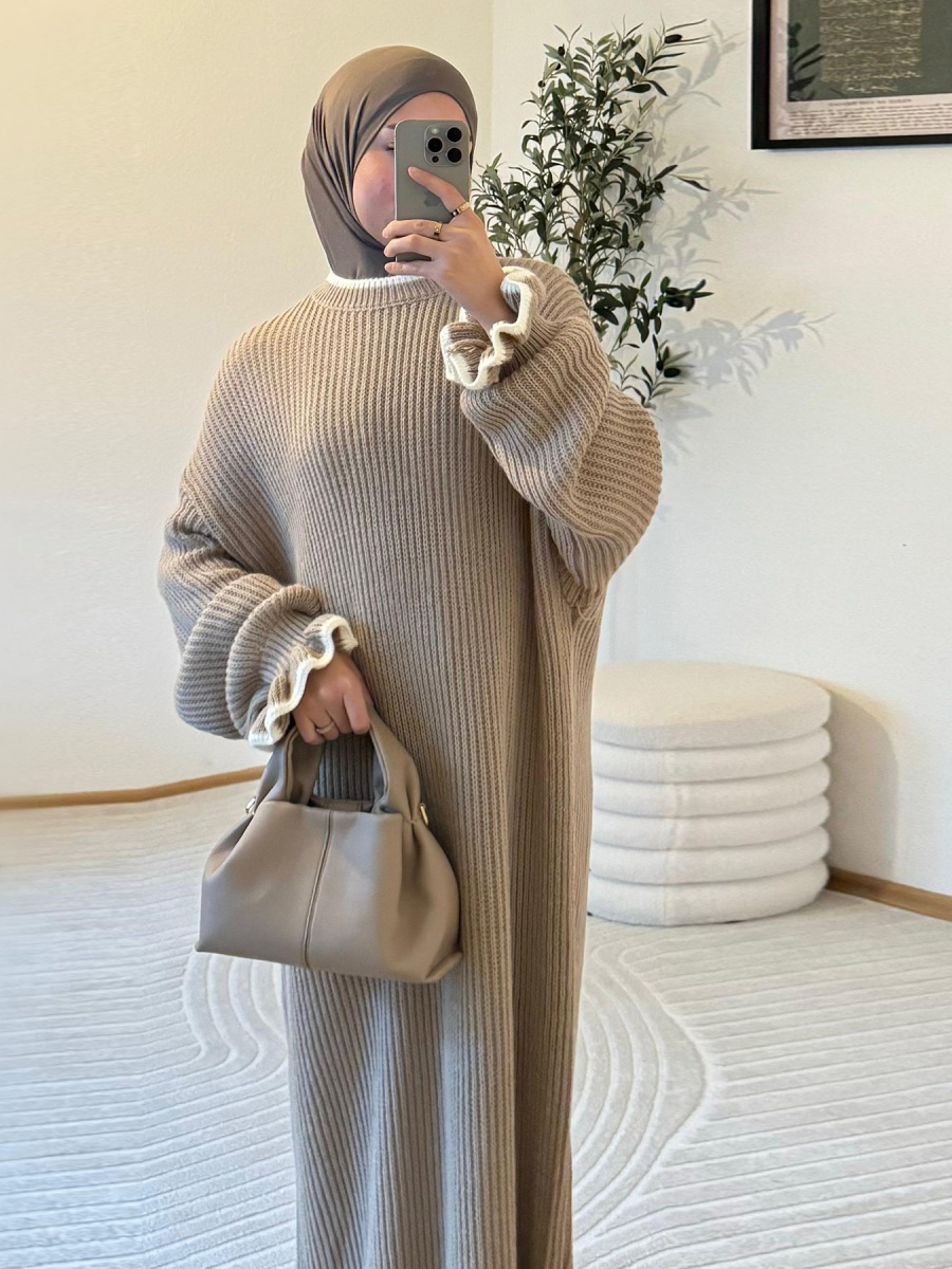Gaun Abaya Musim Dingin Wanita - Winter Clothing Dubai ulasan dan harga