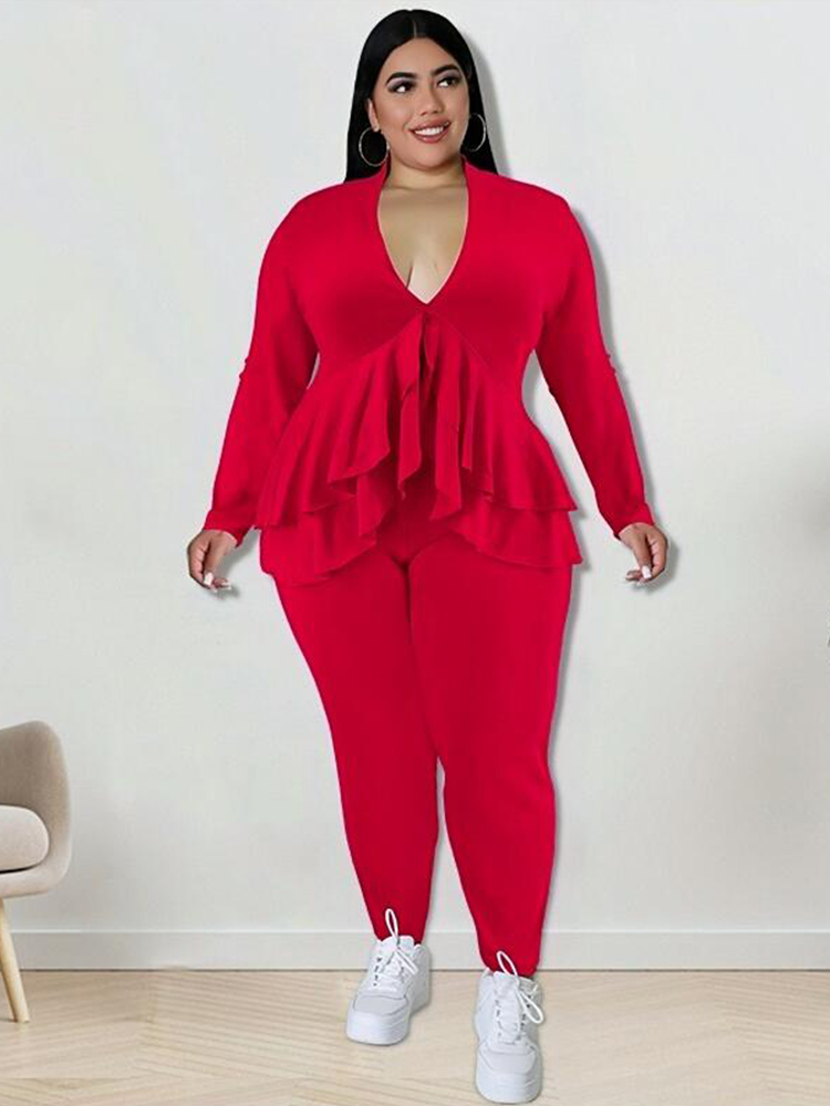 Pakaian Wanita Ukuran Plus Set - Winter Clothing For Plus Size Women ulasan dan harga