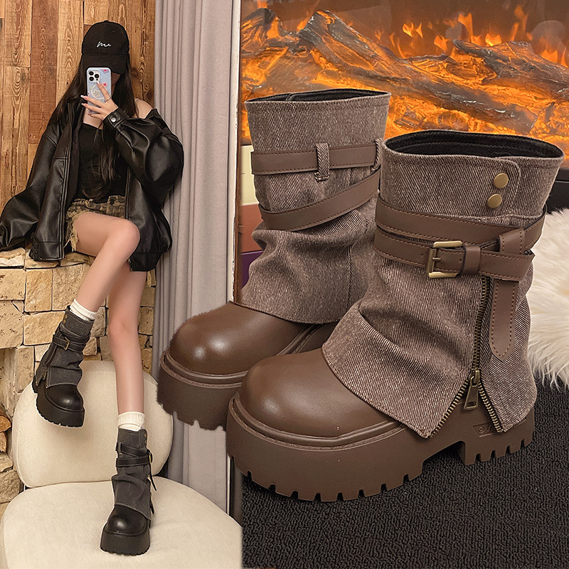 Sepatu Bot Pergelangan Kaki un - Winter Clothing Women'S ulasan dan harga
