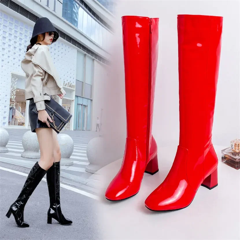 Sepatu bot panjang ritsleting  - Winter Clothing Women'S ulasan dan harga