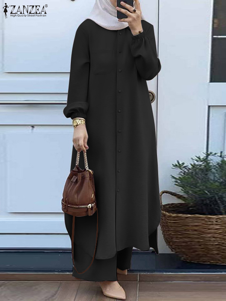 ZANZEA Fashion 2 Buah Set Musl - Winter Clothing Dubai ulasan dan harga