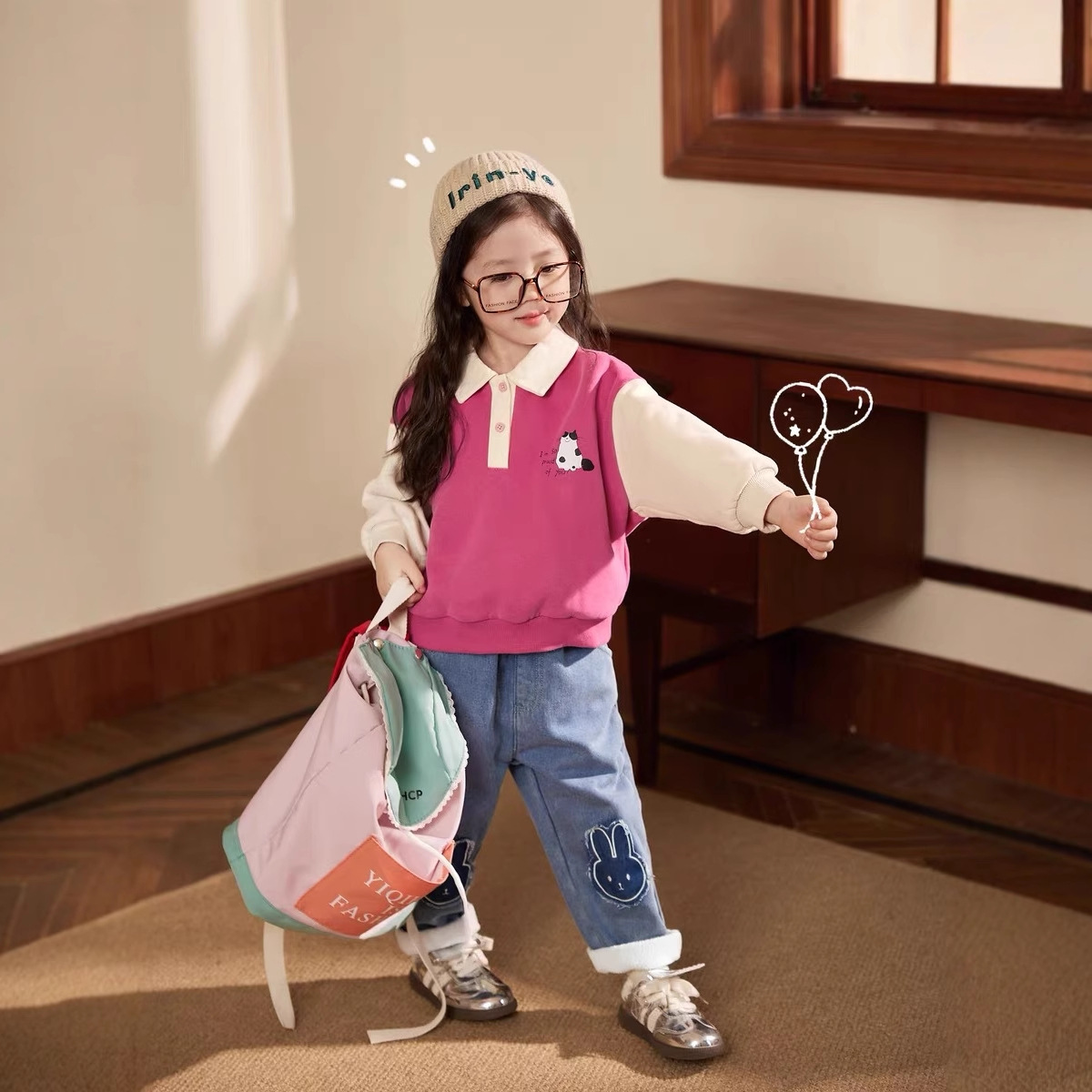 Pakaian Rumah Krim Kerah Polo  - Winter Clothing For Babies ulasan dan harga