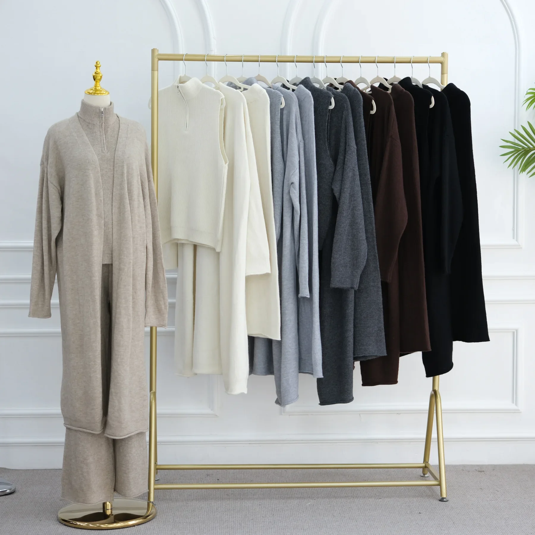 3PCS Setelan Sweater Muslimah  - Winter Clothing Dubai ulasan dan harga