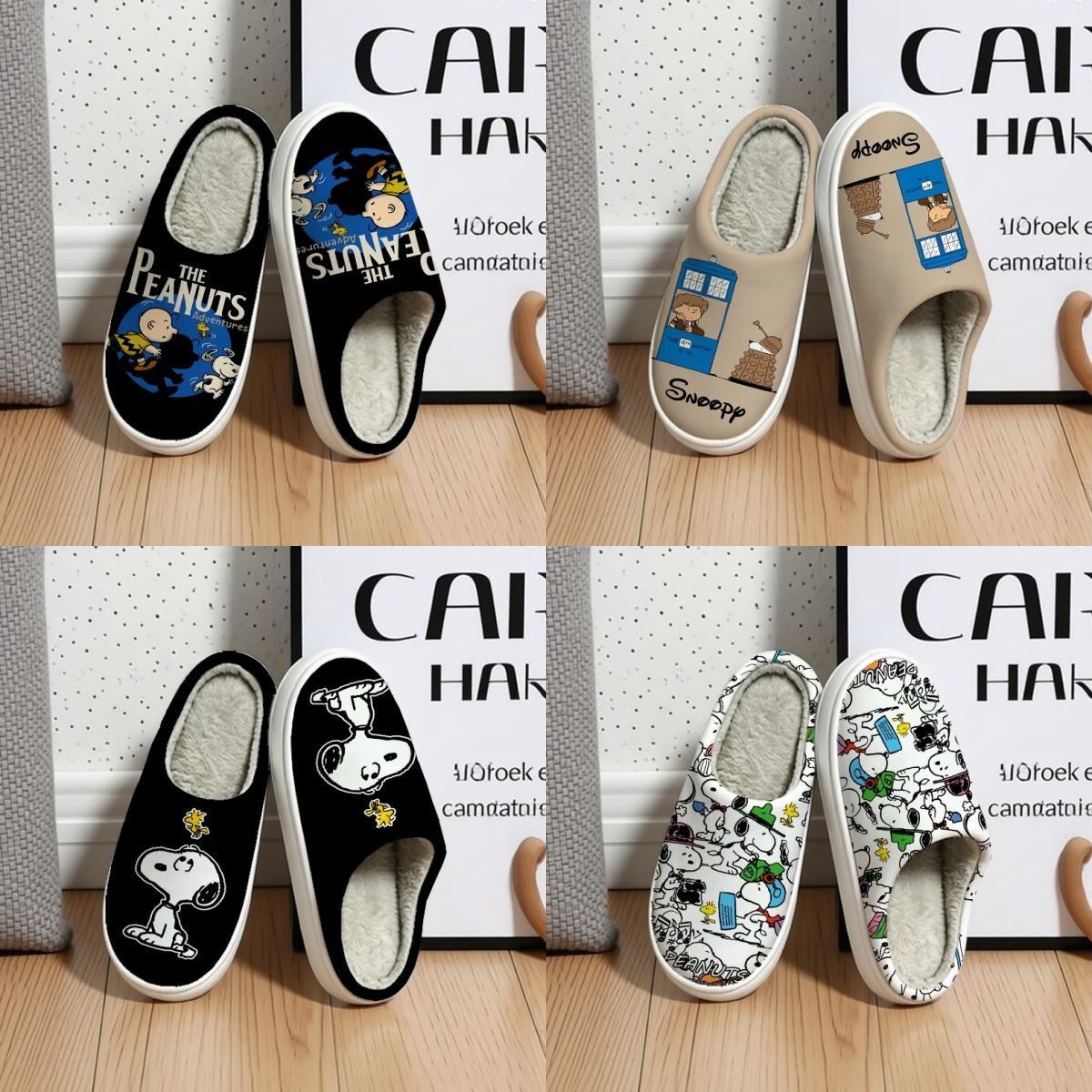 Sandal Katun Kartun Snoopy Pea - Winter Clothing Japan ulasan dan harga