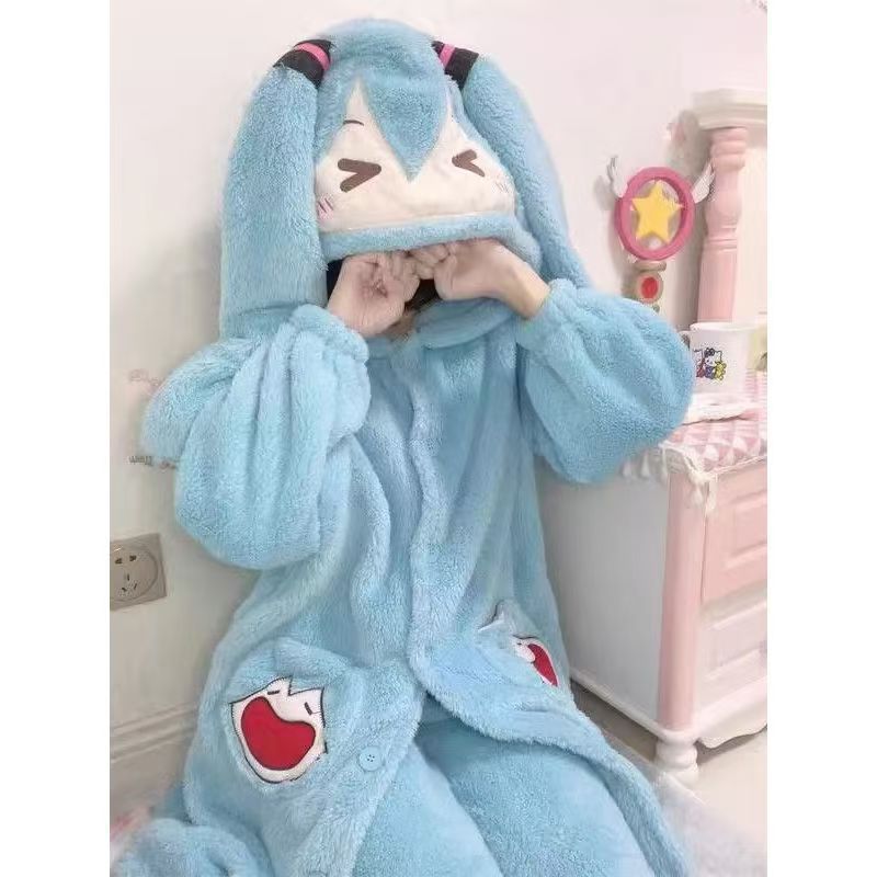 Piyama Anime Miku Set Piyama T - Winter Clothing Japan ulasan dan harga
