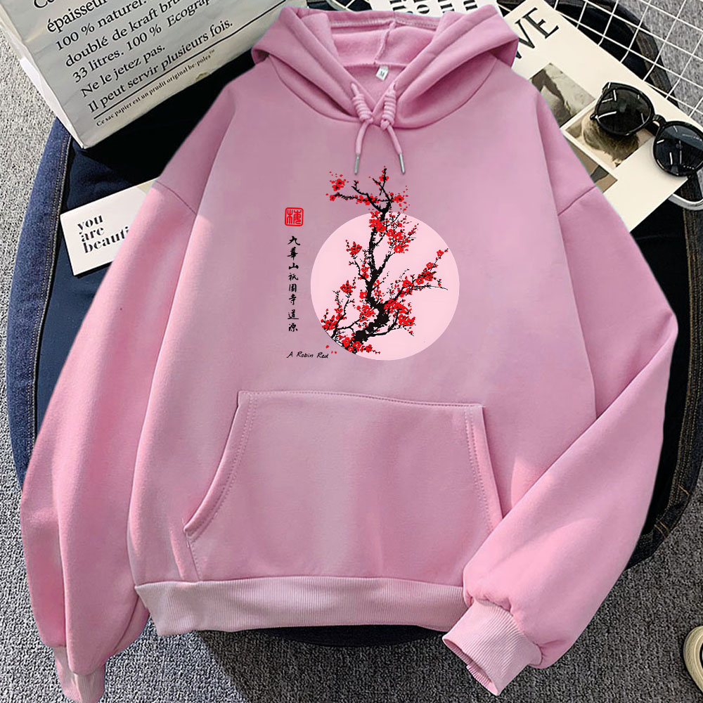 Jaket Hoodie motif Sakura meka - Winter Clothing Yellowknife ulasan dan harga