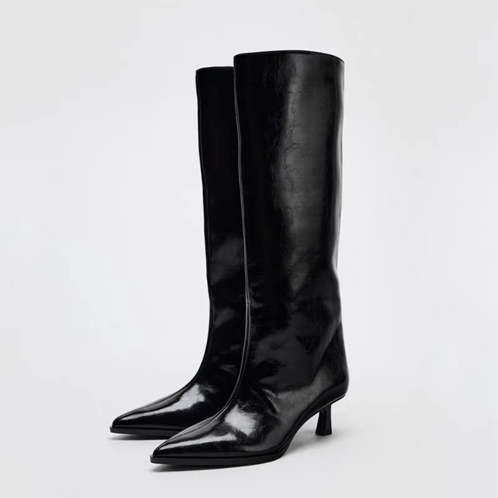 Sepatu Bot Tinggi Model Tabung - Winter Clothing Women'S ulasan dan harga