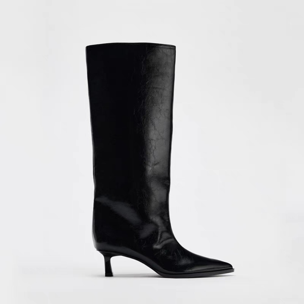 Sepatu Bot Tinggi Model Tabung - Winter Clothing Women'S ulasan dan harga