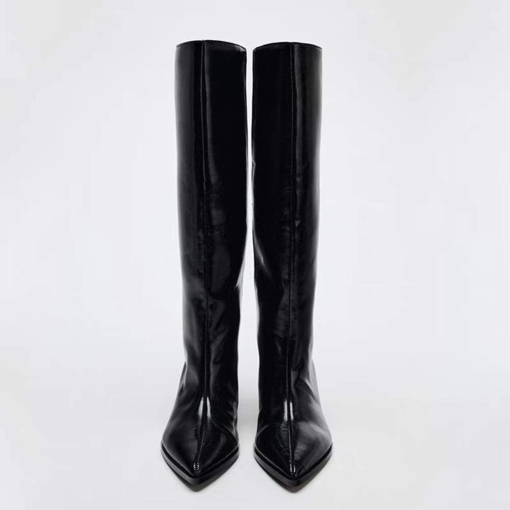 Sepatu Bot Tinggi Model Tabung - Winter Clothing Women'S ulasan dan harga